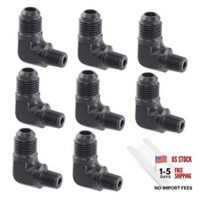 6AN Male Flare to 1/8" NPT 90 Degree Elbow Pipe 6AN to 1/8NPT Elbow Flare NPT