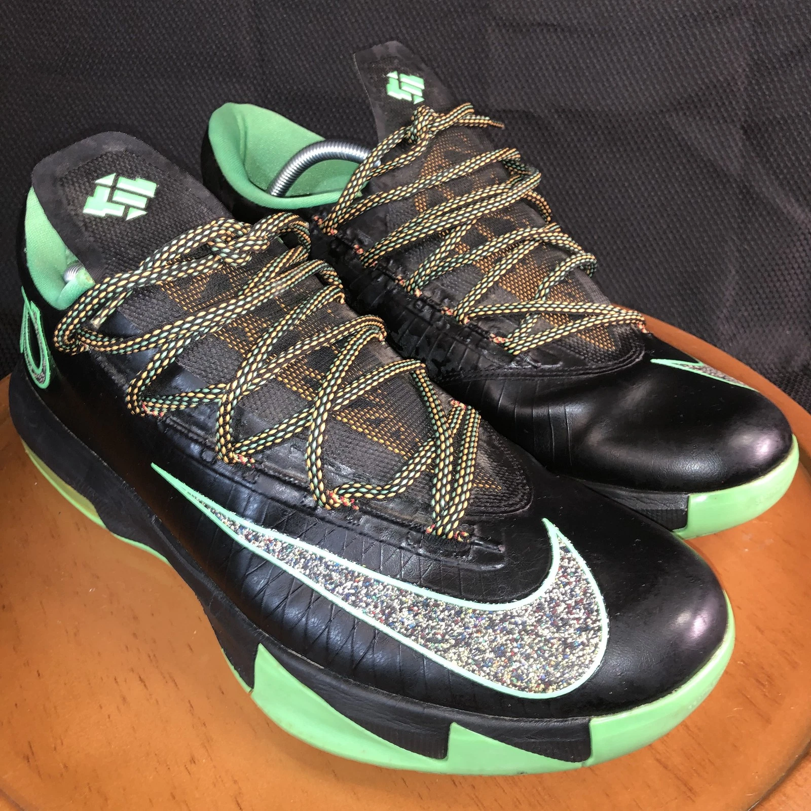 Scarpe Nike KD6 Night Vision 12 da uomo Kevin Durant rare Night Run Glow 599424 093