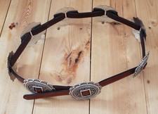 Ariat Womens Large Concho Leather Belt for dress/pants new removeable conscho