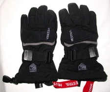 Hestra Powder CZone Gloves Youth Size 5 Black 5-Finger Skiing Snowboard Sledding
