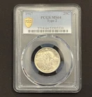 1917 Type 2 Standing Liberty Quarter — PCGS MS64 🔥 Nice White Example