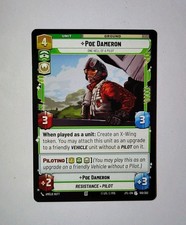 Star Wars Unlimited: JTL POE DAMERON (uncommon) #100 w/2 FREE cards