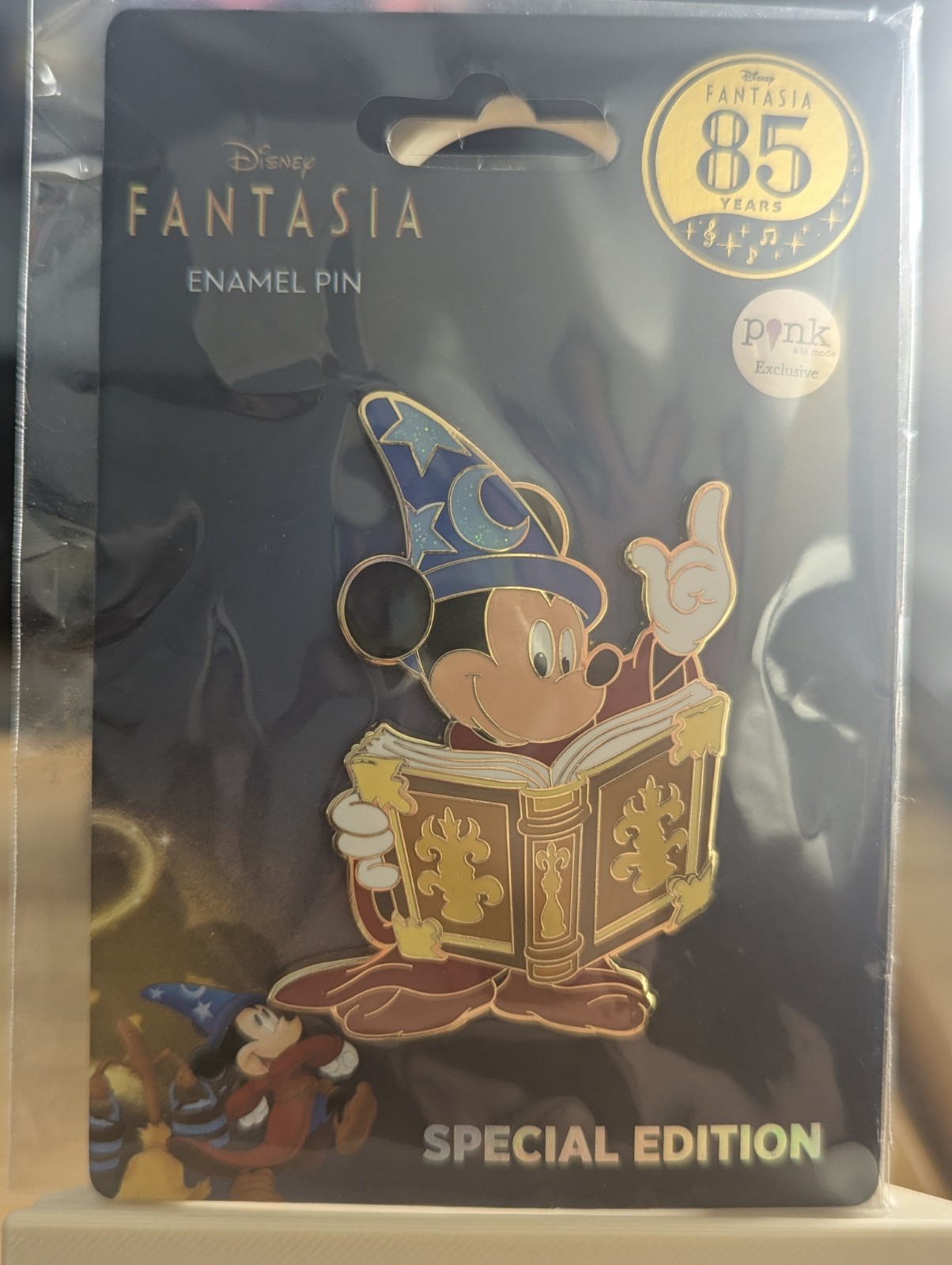 PALM Sorcerer Mickey Mouse Book Fantasia 85th Anniversary LE 500 Pin