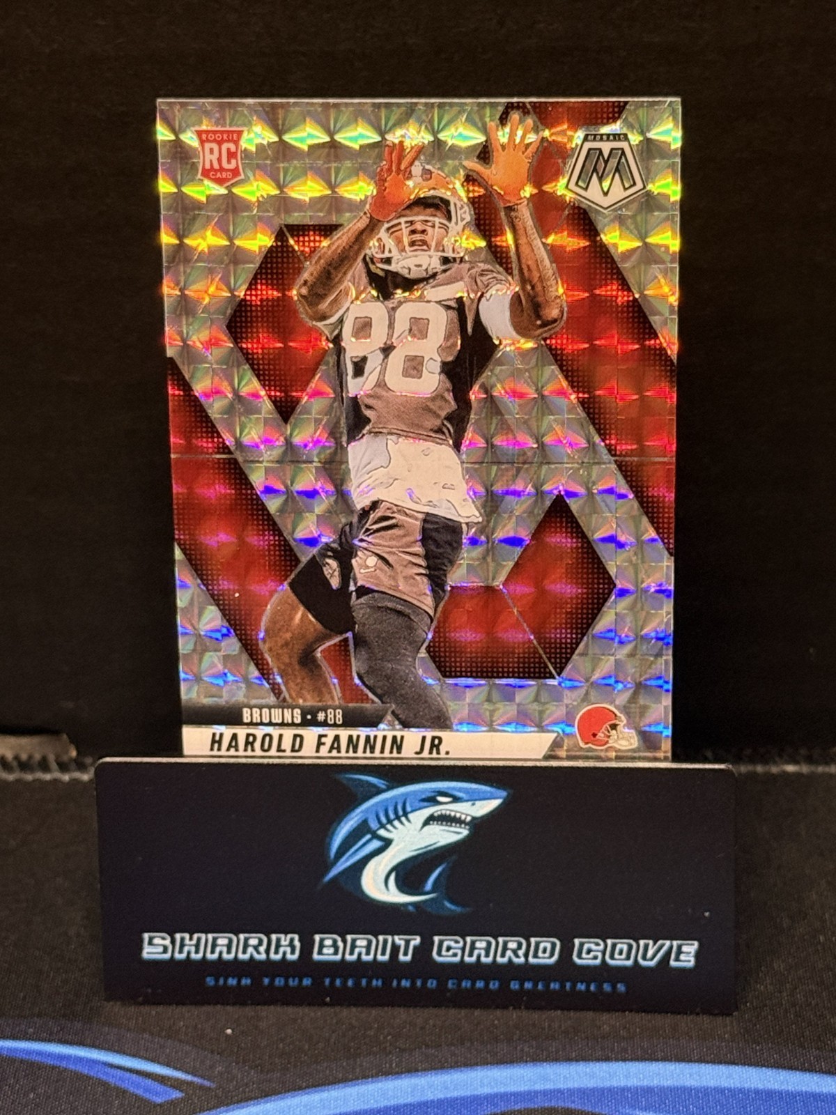 2025 Panini Mosaic Harold Fannin Jr. Silver Mosaic Prizm RC #384 Cleveland Brown