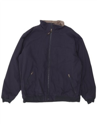 L.L.Bean Herren Tall Bomberjacke UK 44 2XL Navy Blau Nylon DT90