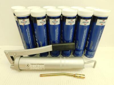 Fuchs Renolit FLM 2 12 x 400g EP Lithium Fett MOS2 + Fettpresse 3144