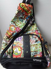 CROCS LOGO'D SLING BAG BACKPACK Limited edition 06-07 Jibbitz Very Nice