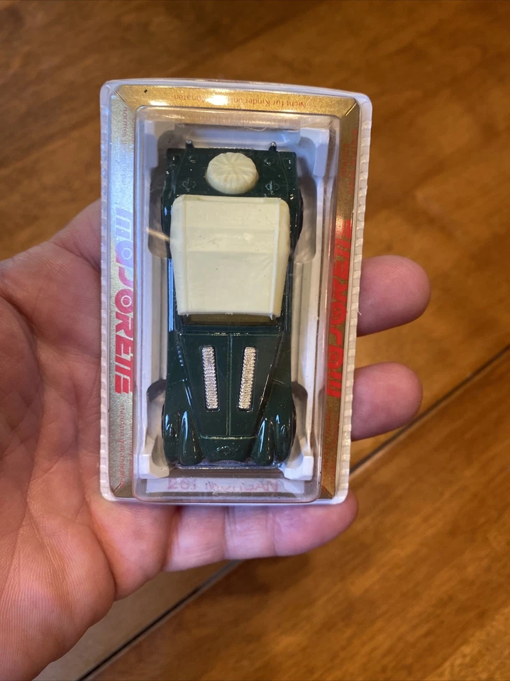 ВИНТАЖНЫЙ MAJORETTE литой #261 Morgan автомобиля темно-зеленый - сделано во Франции новый из старых запасов - Изображение 3 из 4