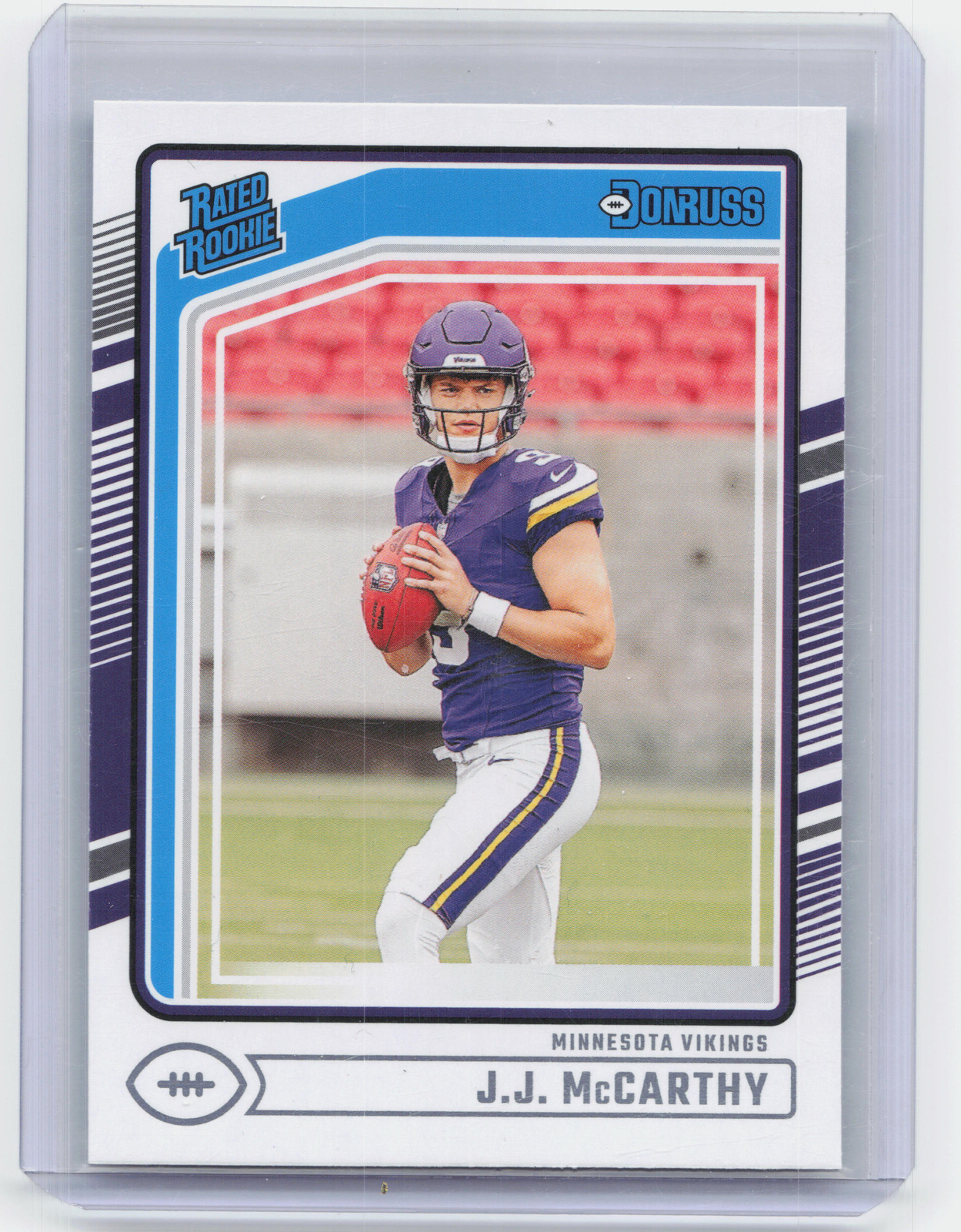 2024 Panini Donruss #303 J.J. McCarthy Rated Rookie