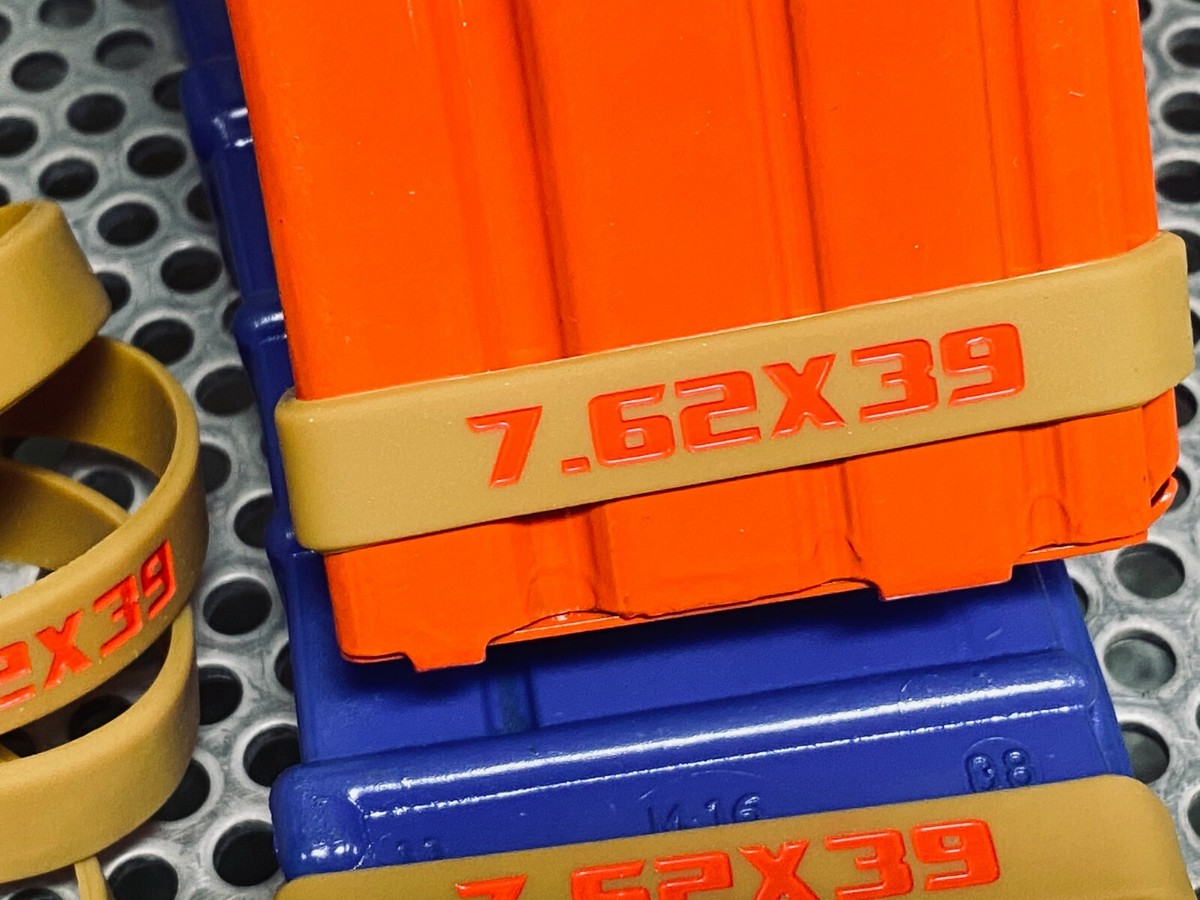 10 PACK of 7.62 X 39 Magazine Mag ID Bands HIGH QUALITY THICKER