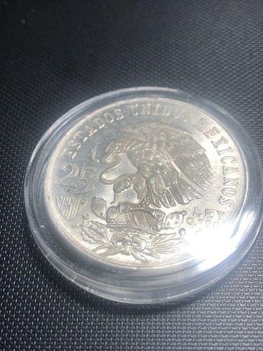 1 moneta da 25 pesos olimpidi 1968 messico AG , omaggio 1000 lire FDS 1990 - Foto 8 di 8