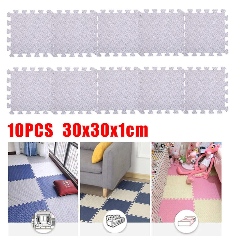 12/48/60Sqft EVA Foam Puzzle Exercise Gym Equipment Floor Mat Interlocking Tiles - Image 4 of 4