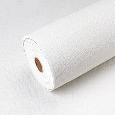 28M Self-Adhesive Thermal Insulation Wallpaper Linen Plain Wall Paper 3MM Thick-