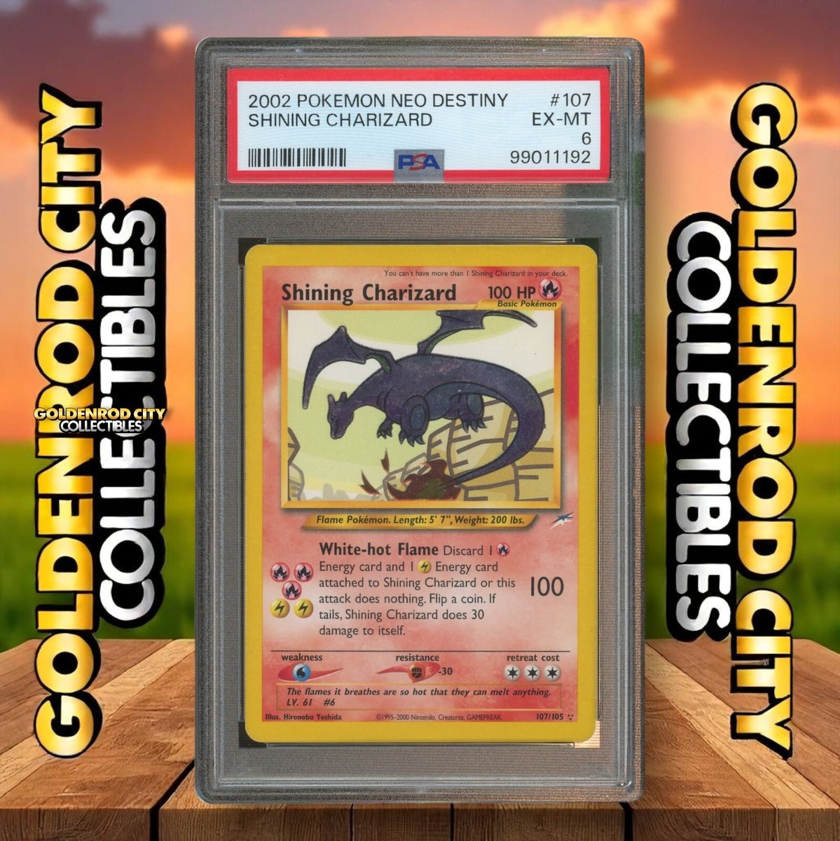 ポケモンカードゲーム Shining Charizard 英語版 Shining Charizard 107/105 Neo Destiny Holo for sale online