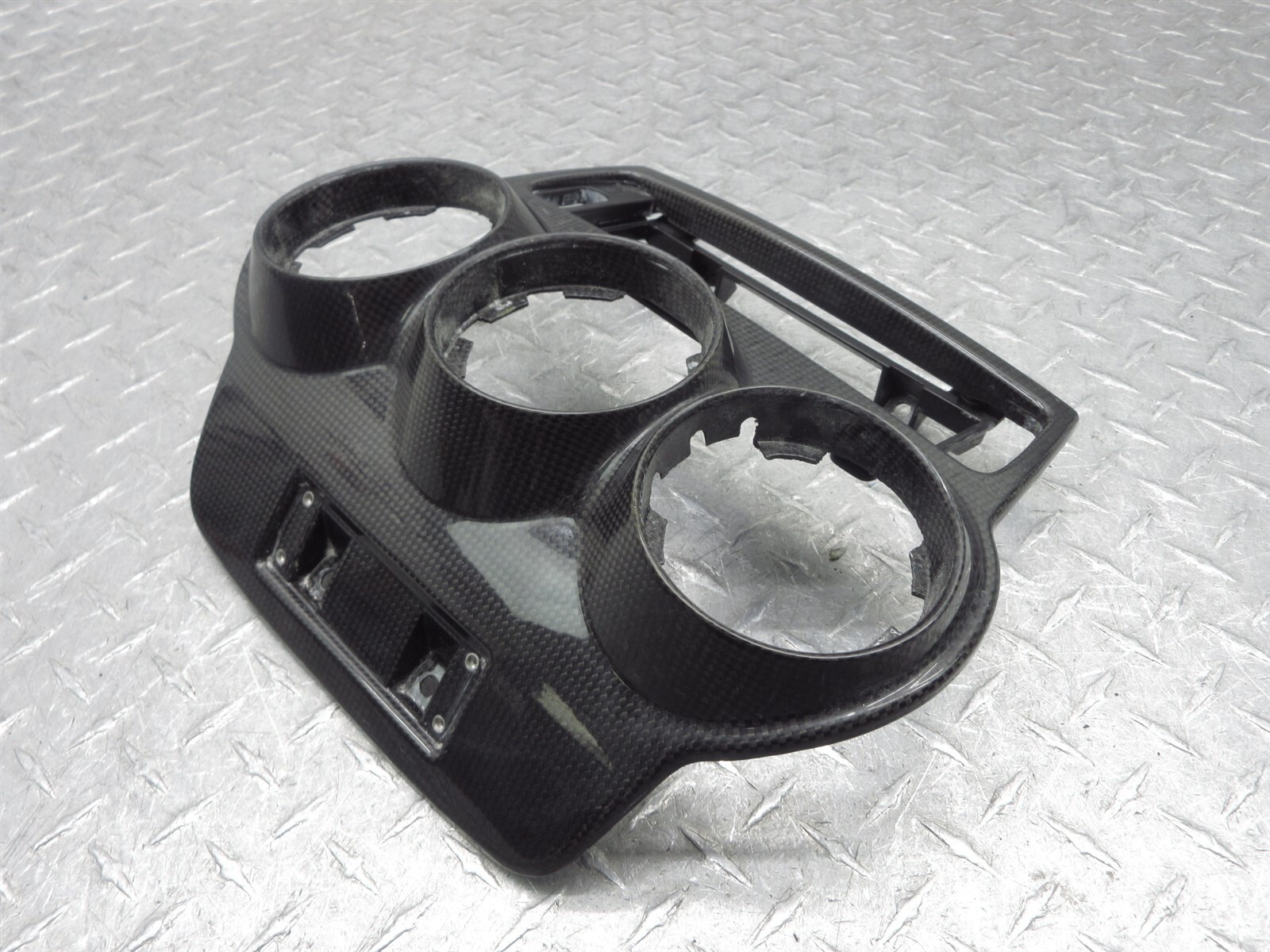 2008 Ferrari F430 Spider OEM Carbon Air Duct Plate AC Heat Vent Dash Bezel Trim