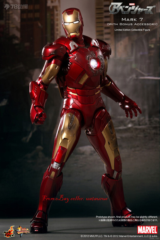 Perfect Hot Toys 1/6 Mms185 Avengers Iron Man Mk7 Deluxe Edition