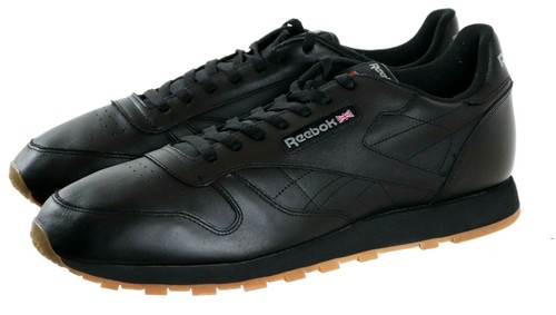 Sneakers Shoes Size 15 Leather Black 