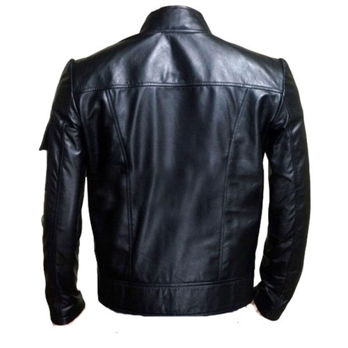 Star Wars Empire Strikes Back Han Solo Motorcycle Biker Genuine Leather Jacket - Picture 2 of 3