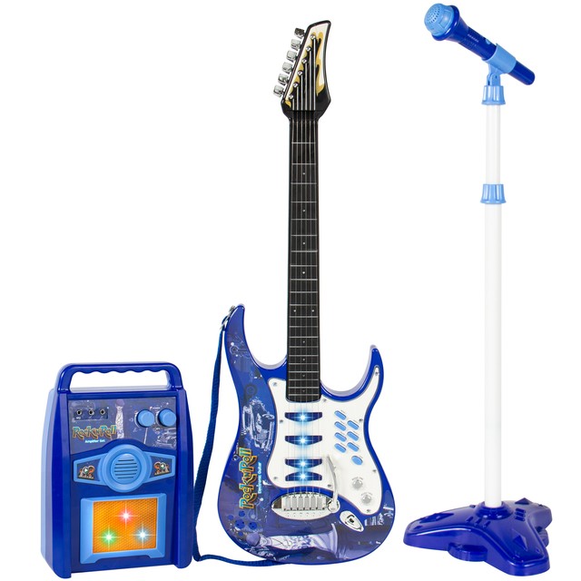 kids guitar with microphone