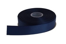 Solid Grosgrain Ribbon 25 Yard Each Roll 100 Polyester Woven Edge 1" Dark Blue