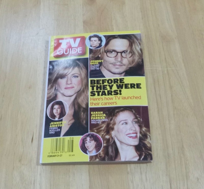 TV GUIDE FEBRUARY 21-27 2004  ANISTON,  DEPP,  Before they were Stars Central NC