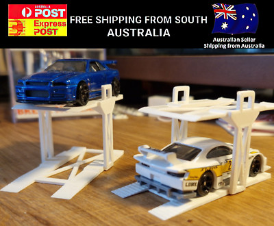 Support élévateur (Hoist Stand) Pour Voitures Miniatures 1:64 - Hot Wheels / Matchbox - Couleur Noire