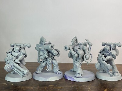 Warhammer 40k Chaos space marines X4 Chaos Havocs primed GW 1391