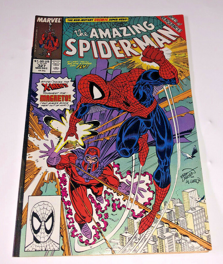 Amazing Spider-Man #327 Marvel Magneto Cosmic Spider-Man Larsen