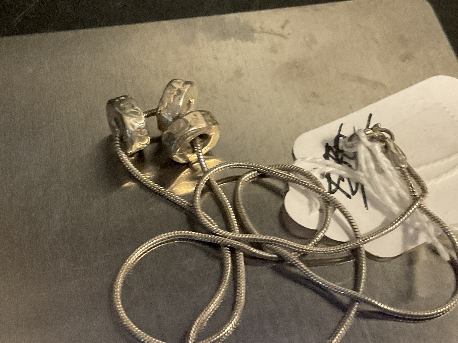 Authentic Solid 925 Sterling Silver 925 Necklace … - image 14