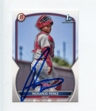 RICKARDO PEREZ SIGNED 2023 BOWMAN BASEBALL CARD AUTO