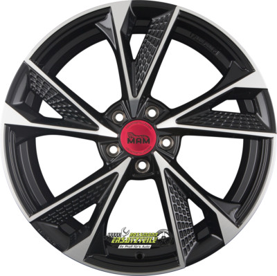 4x MAM RS6 black front polish 8.5x20 ET42 - LK5/112 ML66.6 Felge Alu