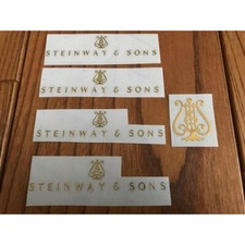 Steinway Piano Painting Decal Sticker 2 Types, Total Of 5 Pieces for iPhone etc
