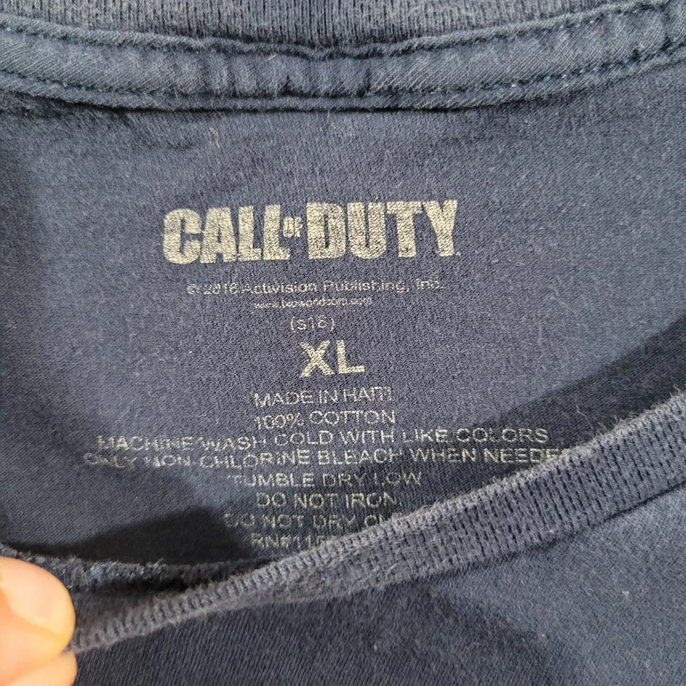 Call of Duty рубашка мужская очень большой синий Recon издание ворота графический футболка - Изображение 2 из 4