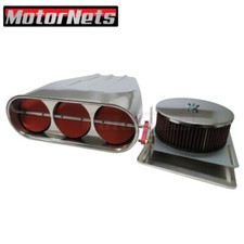 Single Carb 4bbl Air Hood Scoop Redblack Butterfly Washable Hot Rod Polish Alum Single Carb 4bbl Air Hood Scoop Redblack Butterfly Washable Hot Rod Polish Alum