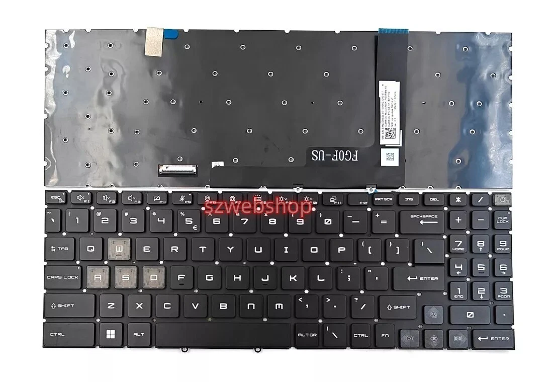 Clavier De Remplacement Pour MSI GP62 7RD (MS-16J9) – Neuf Sous Blister