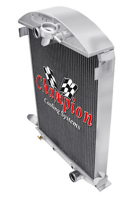 JR Champion 3 Row Radiator Chevy Config for 1930 1931 Ford Model A V8 Conversion