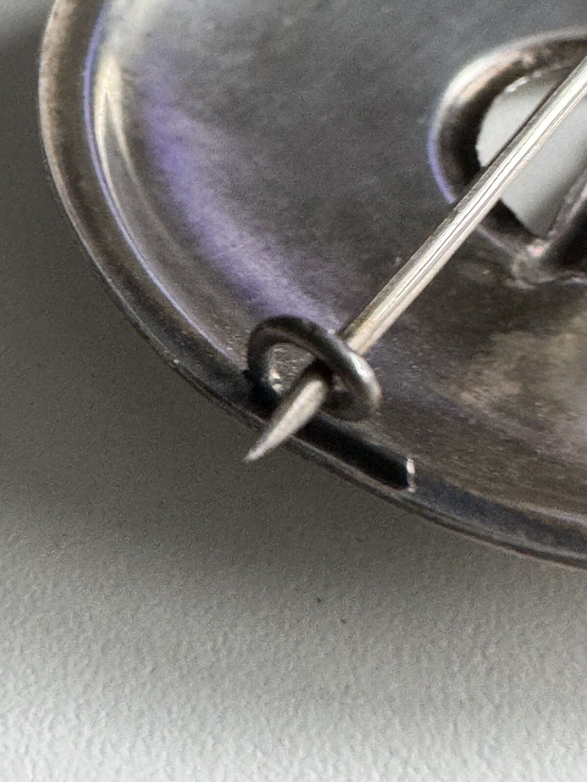 1925 Finland Solid Silver Circular Brooch Traditi… - image 10