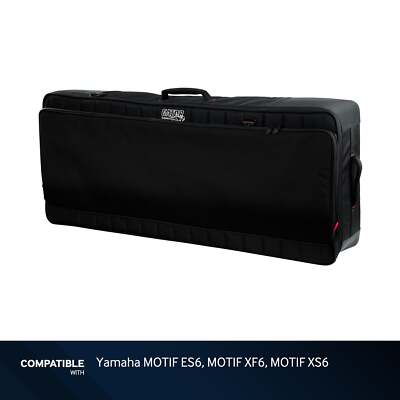 Gator Cases Pro Keyboard Gig Bag for Yamaha MOTIF ES6, MOTIF XF6, MOTIF XS6