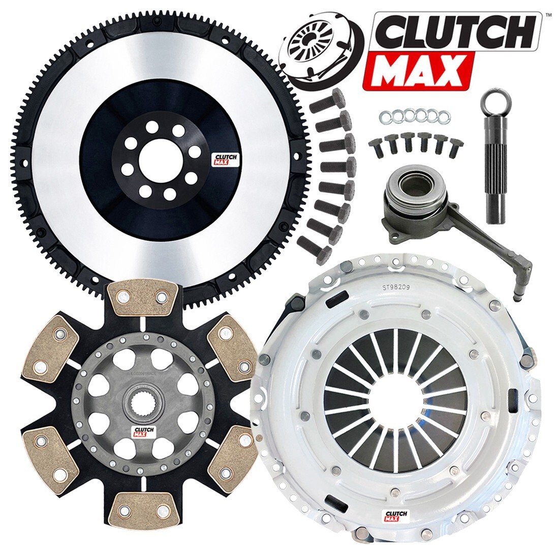 CM STAGE 4 CLUTCH +SOLID FLYWHEEL KIT A3 BEETLE CC JETTA GOLF GTI 2.0L TURBO