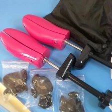 LANNEY Shoe Stretcher for Women Feet 4-Ways Pink Adjustable Expander