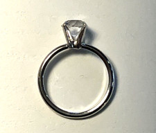 Vintage Engagement Ring. Size 7 cubic zirconia