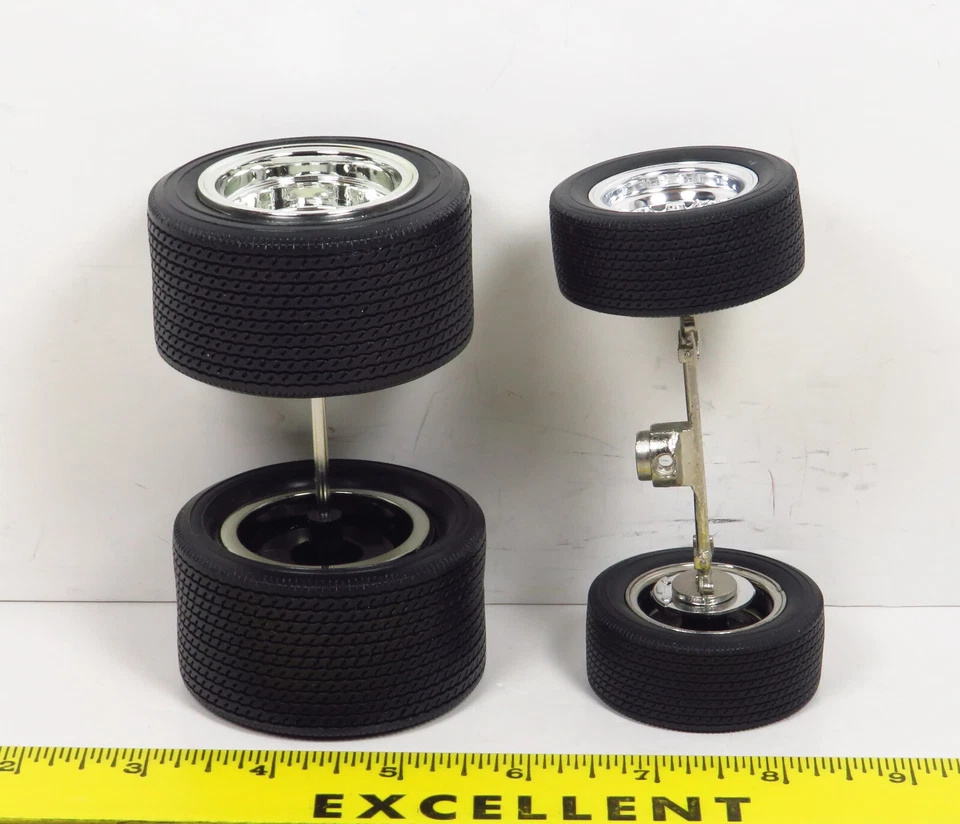 Muscle Machines Wheels & Tires ONLY From 1:18 Customizing Car Builders Rims RC - Image 3 of 4