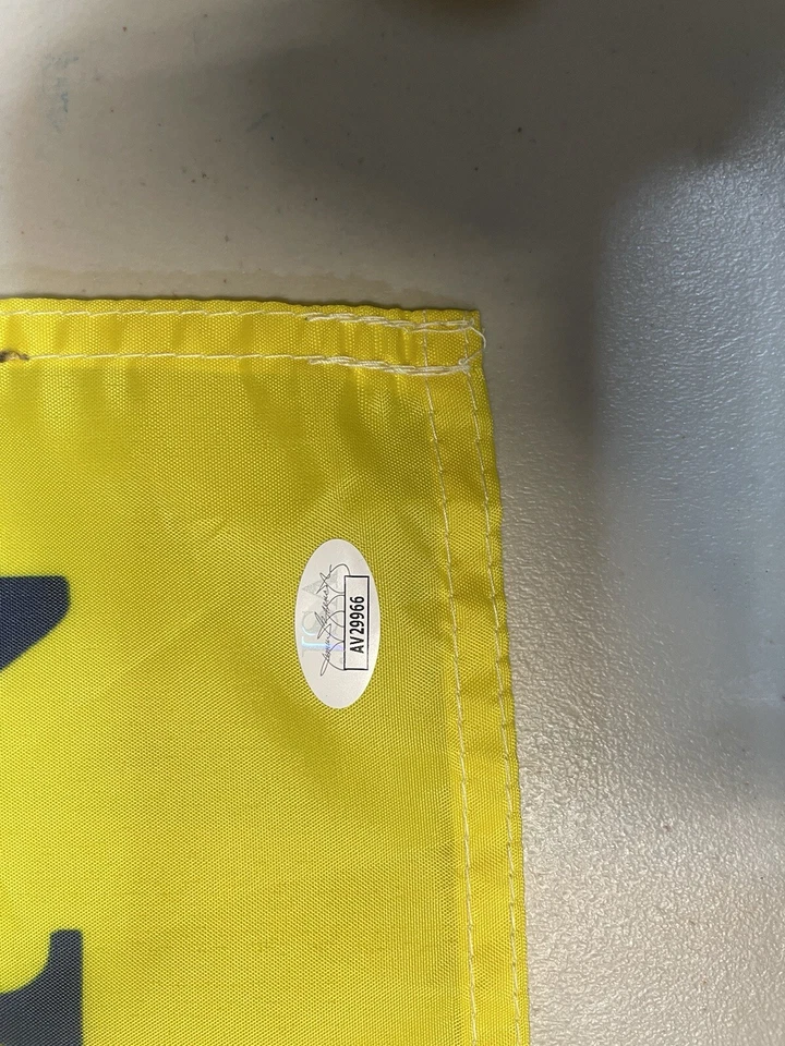 PADRAIG HARRINGTON FIRMADO AUTÓGRAFO BRITÁNICO ABIERTO PIN BANDERA 2x Ganador JSA CERTIFICADO DE AUTENTICIDAD HOF Foto 3 de 4