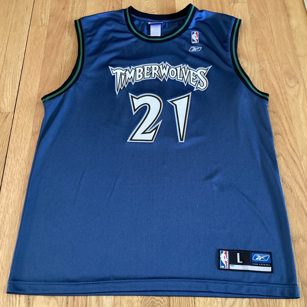 ReebokNBAユニフォームWEST ALL-STAR 21 GARNETT☆ Vintage Reebok Kevin Garnett 2004 NBA WEST ALL STAR #21