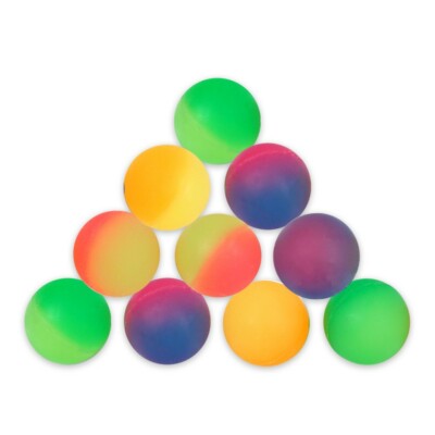Schramm   10er Pack Flummi Frost 27mm Flummis Springball Hüpfball Mitgebsel Tomb