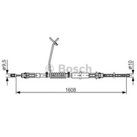 Bosch Handbremsseil Bremsseil Hinten Links Passend FüR Ford Transit 1 987 477
