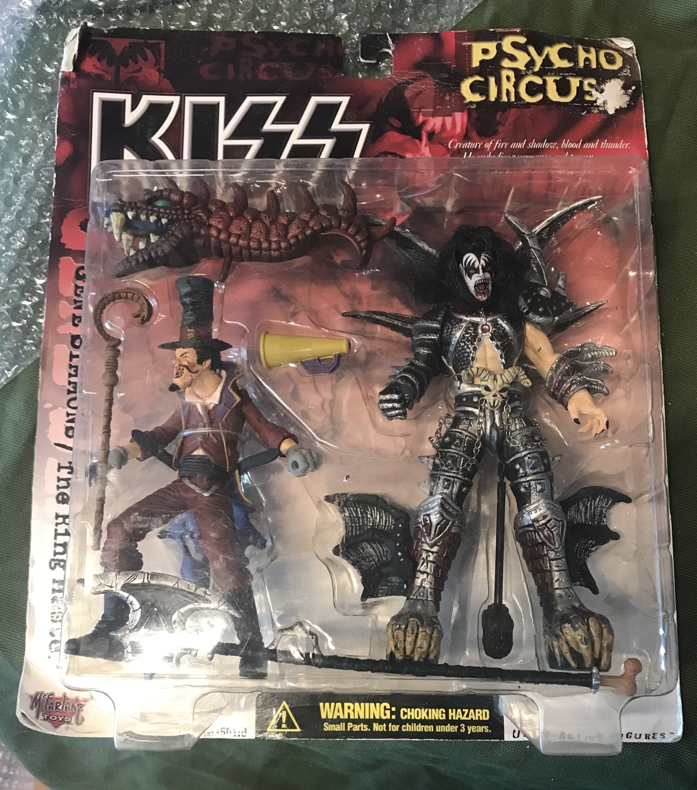 KISS Gene Simmons The Ring Master Psycho Circus Figure McFarlane Toys 1998(d1)