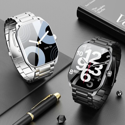 Karchilor 2024 Smartwatches für Herren 2,01 Zoll Curved Screen Bluetooth Call IP68