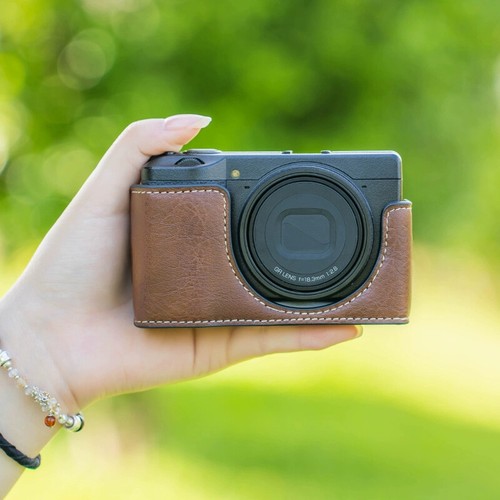 GR3 GR3X PU Leather Camera Half Base Body Case Cover for Ricoh GR III GR IIIX - Picture 8 of 8