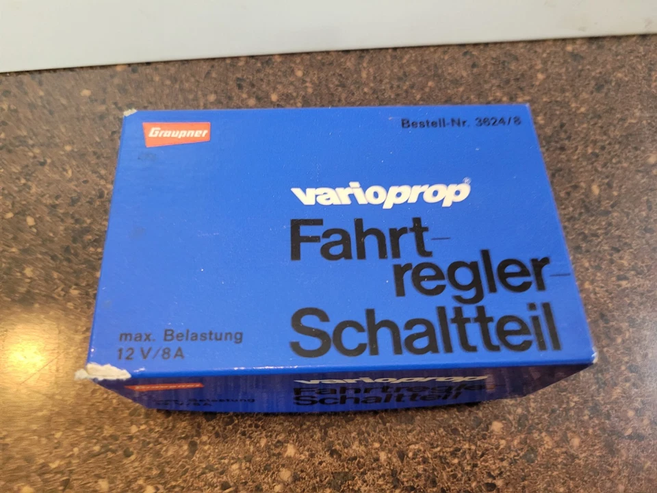 Graupner Varioprop Fahrregler-Schaltteil NEU Nr. 3624/8 Retro Originalverpackt - Bild 3 von 4